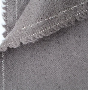 Vintage MCM Wool Upholstery Fabric Gunmetal Gray, Dense Weave, Heavy 1.4 yds - Picture 1 of 7