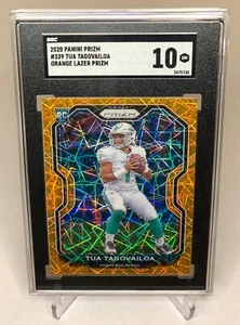 2020 Panini Prizm Tua Tagovailoa RC Rookie Orange Lazer Prizm SGC 10 #339 - Bild 1 von 2