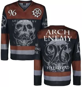 Camiseta deportiva de hockey para hombre Bravado Demon Skull Arch Enemy banda melódica de death metal - Imagen 1 de 15