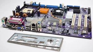 Motherboard ECS P4S8AG Rev:1.3 Socket 478 PCI ATX Rare Xabre Chipset/video - Picture 1 of 10