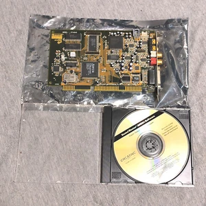 Tested working SOUND BLASTER CT4540 AWE64 GOLD - Creative ISA card w driver disc - Afbeelding 1 van 5