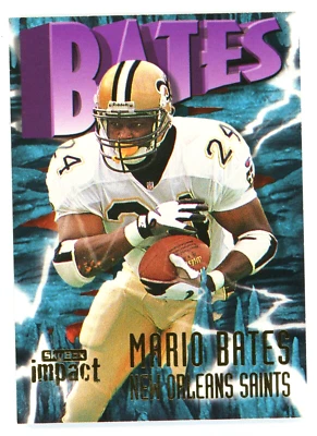 1997 Skybox Impact Mario Bates Card #184 - Image 1 of 4