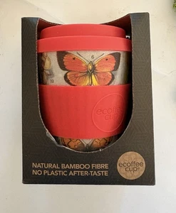 Ecoffee 12 Unzen 340 ml Mehrwegbecher mit Silikondeckel, hergestellt mit natürlichem Bambus - Bild 1 von 5