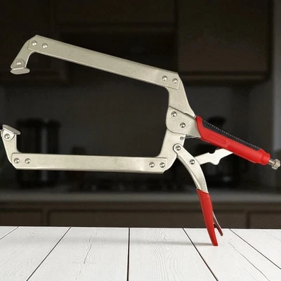 Locking C Clamp HFS(R) Vise Grip Original Swivel Pad Tip 18" 460mm C Clamps DIY - Image 1 of 4