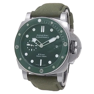 Panerai Submersible QuarantaQuattro eSteel Automatik grün Herrenuhr PAM01287 - Bild 1 von 5