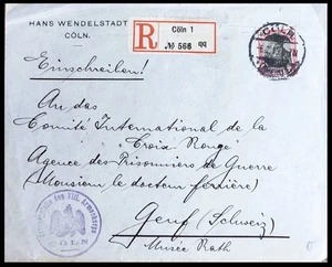 German Reich - 1915 International Committe of the Red Cross Rath Musium Coln - Picture 1 of 2