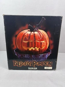 Spencer Gifts Bloody Pumpkin Fountain RARE w/ Box & Pump Spirit Halloween Tested - Picture 1 of 11