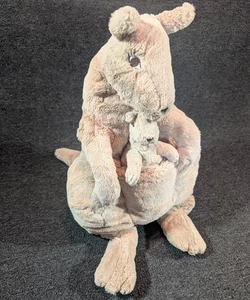 IKEA Klappar Kanguru Kangaroo With Baby Joey 24" Plush Large Soft Stuffed Animal - Picture 1 of 5