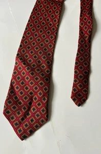 Brooks Brothers Makers Krawatte Rot Gelb Geometrisch Herrenkrawatte - Bild 1 von 6