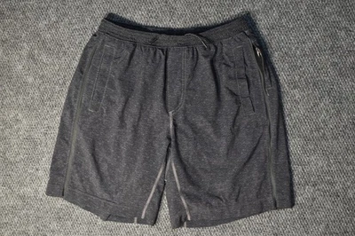 Pantalones Cortos Lululemon Para Hombres L Gris Espiga Rompe el Ritmo Fuera de la Mente Forro 9" Gimnasio Foto 1 de 4