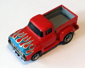 Aurora AFX 1956 Ford Pickup Truck Rot Flammen Magnatraction - Slotcar HO H0 1:64 - Bild 1 von 6