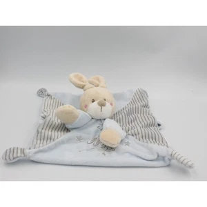 Doudou plat lapin bleu rayé KIABI SIMBA TOYS - 15685 - Photo 1/2