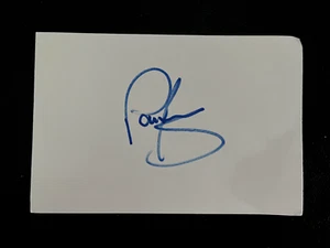PAUL YOUNG - CANTANTE TOPING - TARJETA BLANCA FIRMADA - Imagen 1 de 1