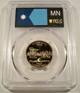 2005-S 25c CLAD PCGS PR70DCAM MINNESOTA QUARTER PROOF DEEP CAMEO PR 70 DC - Picture 1 of 3