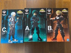 My Hero Academia Midoriya Bakugo Todoroki set Ichiban Kuji World Heroes Mission - Picture 1 of 2