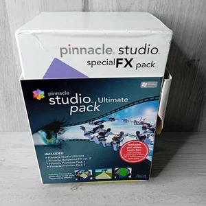 PINNACLE STUDIO ULTIMATE PACK SOFTWARE - NEW OPENED BOX RARE RETRO FX PACK - Picture 1 of 5