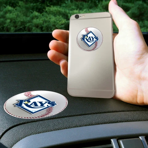 Fanmats MLB Tampa Bay Rays Get a Grip Cell Phone Grip Thick Polymer Stickers Cover