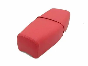Vespa PE PX LML T5 Star LML 4 Stroke Model Single Seat Saddle Red + Back Lock - Picture 1 of 5