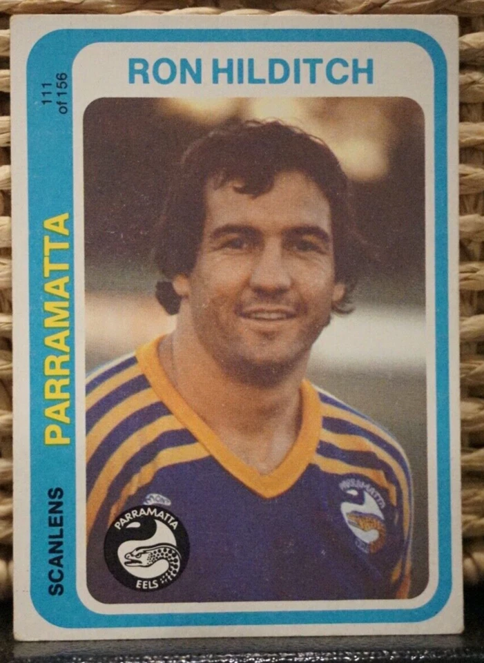 1979 SCANLENS RUGBY LEAGUE CARD  PARRAMATTA  NO 111 RON HILDITCH  - GREAT CARD - image 1 of 1