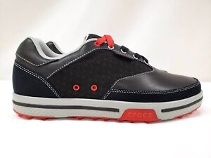 Crocs Golf Shoes Men's Size 9 Drayden 2.0 Black and Gray