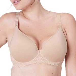 Simone Perele 273871 Women's Caresse 3D Plunge Bra, 38B, Peau Rose - Picture 1 of 1