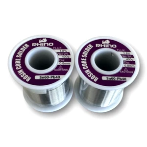 Soldering Wire Tin Lead Rosin Core Solder Wire Sn60-Pb40 0.8mm *LOT OF 2* - Picture 1 of 2
