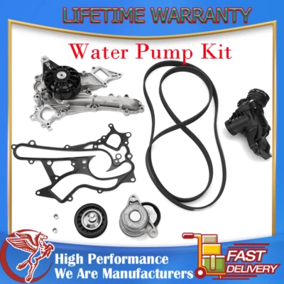 Kit de bomba de agua y correa de junta para Mercedes-Benz C300 E350 SLK350 GLK350 R350 3,5 L Foto 1 de 4