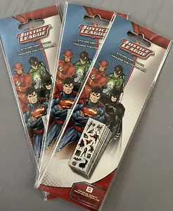 Justice League Aufkleber 3er Set Partypackungen 8 Blatt insgesamt 24 Blatt - Bild 1 von 5