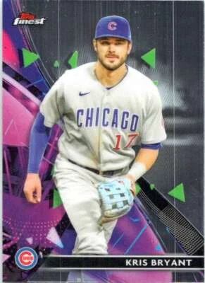 2021 Topps Finest #34 Kris Bryant Chicago Cubs  - Image 1 of 2