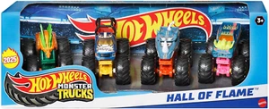 Monster Trucks - Set Da 4 Veicoli in Scala 1:64 Con Ruote Giganti E Design Da Ur - Foto 1 di 12