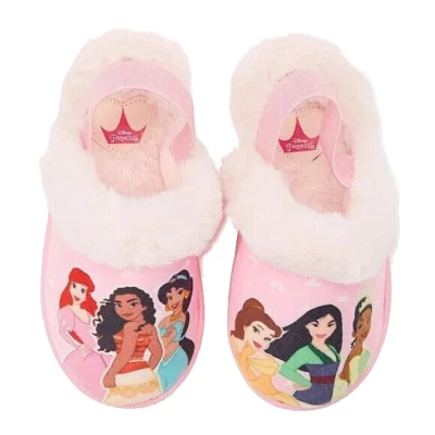 Disney Princess Casual Scuff Slippers TODDLER GIRLS SIZE 7-8 NEW - Image 1 of 4