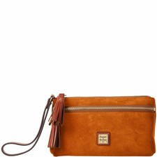 Dooney & Bourke Suede Double Zip Wristlet