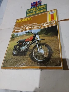 HONDA XR75 workshop manual , brand new , HAYNES 287. - Picture 1 of 2