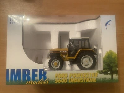 IMBER FORD 5640 SLE Industrial 4WD 1/32 Scale Model Tractor Yellow New Boxed - Image 1 of 3