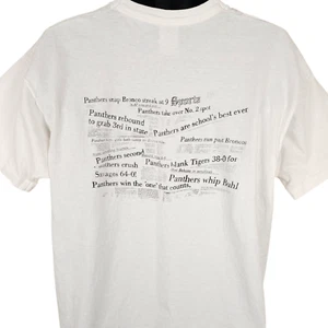 Vintage Snake River Panthers T Shirt Mens Size 2XL White 90s 1981 Made In USA - Picture 1 of 8