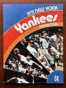 Original 1971 NY Yankees Official Baseball Yearbook (roster as of 7/18) EX-MT - Picture 1 of 11