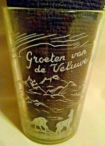 VELUWE GLAS VINTAGE GROETEN VAN DE SOUVENIR GRUSS NIEDERLANDE MADE FRANCE* - Bild 1 von 8