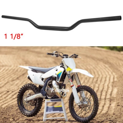 For Husqvarna TC 125 85 250 Dirt Bike 1-1/8" 28mm Fat Handlebar Tracker Black - Image 1 of 4