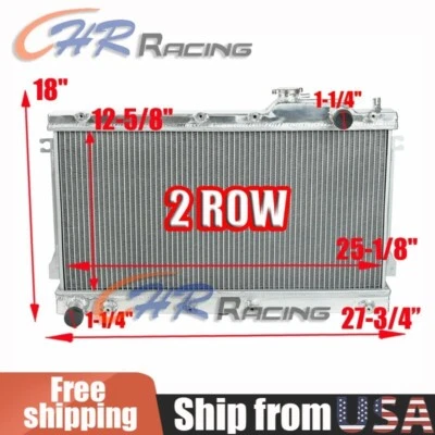 Radiador manual MT 1990-1997 91 92 93 94 95 96 para Mazda MX-5 Miata MX5 alumínio - Imagem 1 de 4