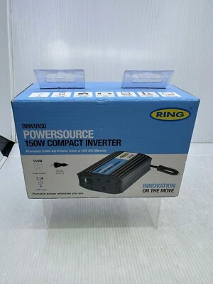 Ring Automotive RINVU150 12V 230V AC 150W In Car Invertor With USB Single (50A) - Image 1 of 4