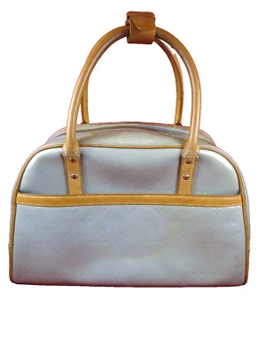 Bolso de Mano Louis Vuitton Monograma Plateado Vernis Tompkin Cuadrado con Asa Superior Foto 1 de 4