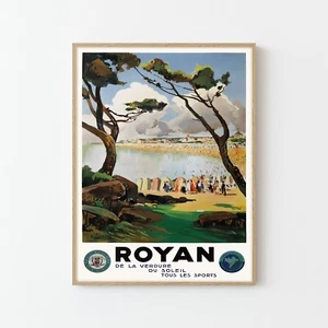 Royan France Vintage Travel Poster Fine Art Print | Home Decor - Picture 1 of 7