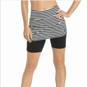 Pantalones cortos de baño con falda Coolibar UPF 50+ para mujer talla M - Imagen 1 de 7