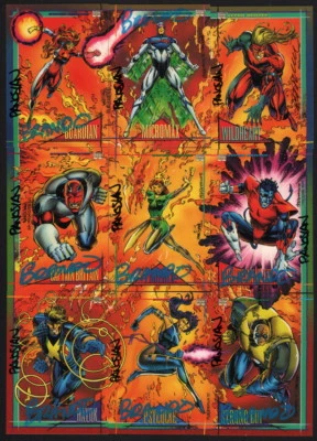 9 Card X-Men Puzzle Set SIGNED Brandon Peterson & Dan Panosian Phoenix Psylocke - Image 1 of 3
