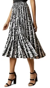 Ted Baker Vyvian Dotty polka dot-print pleated pleated midi Skirt Sz 0 NWT $315 - Picture 1 of 6