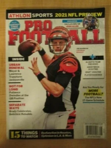 2021 Athlon Pro Football NFL Preview and Fantasy Cheat Sheets Joe Burrow  - Picture 1 of 12