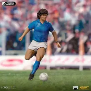 Diego Armando Maradona Pibe De Oro Napoli Ver 1/10 Art Scale Statue Iron Studios - Picture 1 of 6