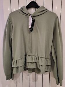 New With Tags Lovely Green *Storm* Hooded Jumper Size 8