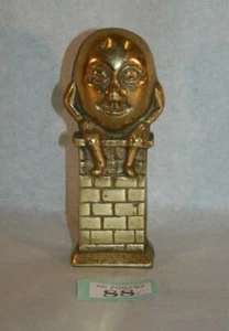 Vintage Messing Humpty Dumpty Kinderreim Spardose 88C (VERSANDKOSTENFREI UK) - Bild 1 von 3