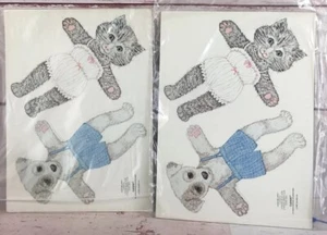 Vintage 1979 CURRENT INC Lace Up Cards Cat & Dog Sealed Package VERY RARE - Picture 1 of 12